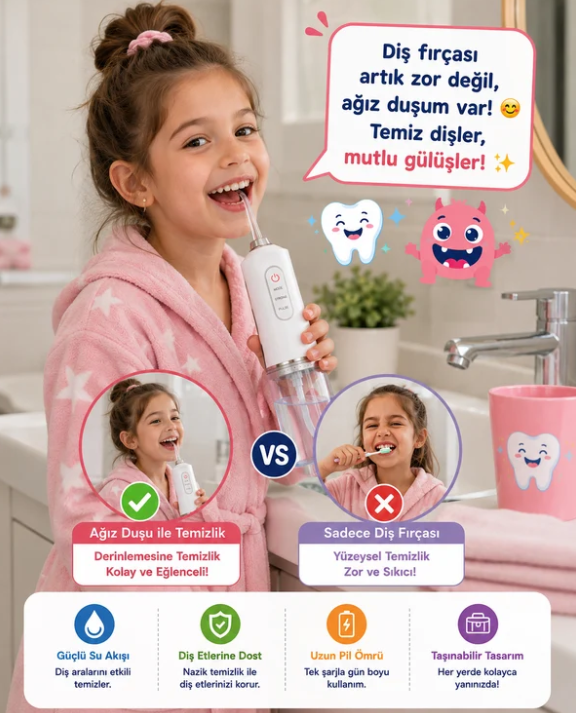 Oralyn™ – Profesyonel Taşınabilir Ağız ve Diş Duşu