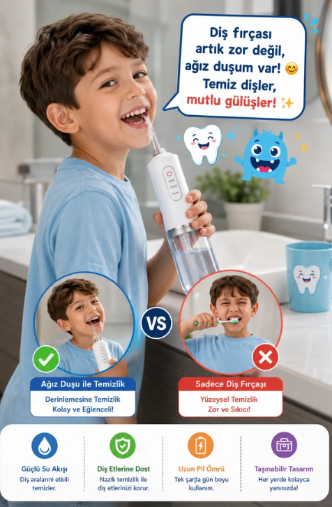 Oralyn™ – Profesyonel Taşınabilir Ağız ve Diş Duşu