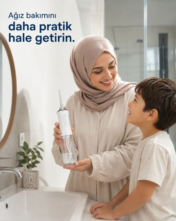 Oralyn™ – Profesyonel Taşınabilir Ağız ve Diş Duşu